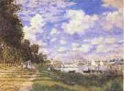 Claude Monet Port in Argenteuil oil painting reproduction